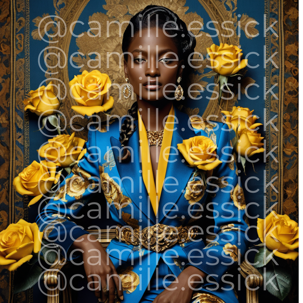 MELANIN & YELLOW ROSES STOCK ELEMENTS